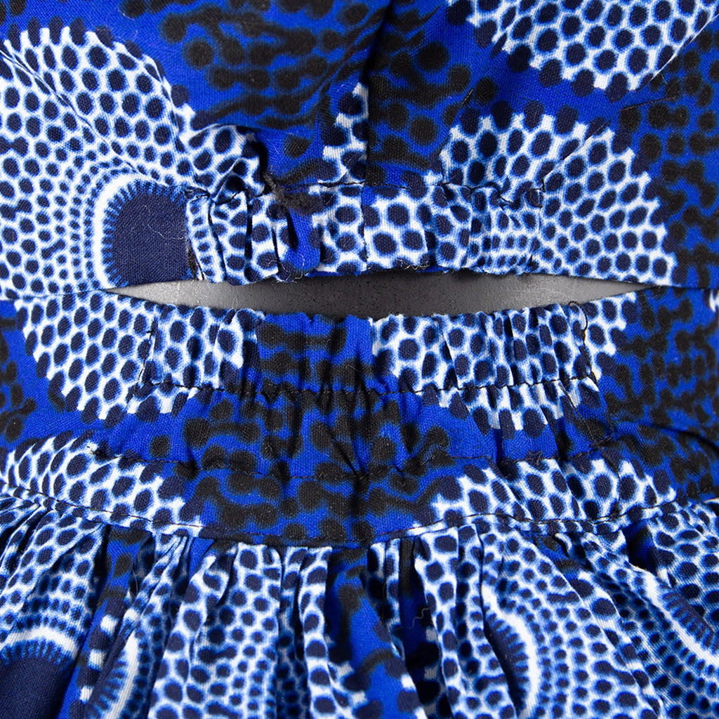 African Clothes for Women Print Crop Top and Maxi Skirt 2 Piece Set Party Outfits Traditional Clothing Ankara Attire A2326001