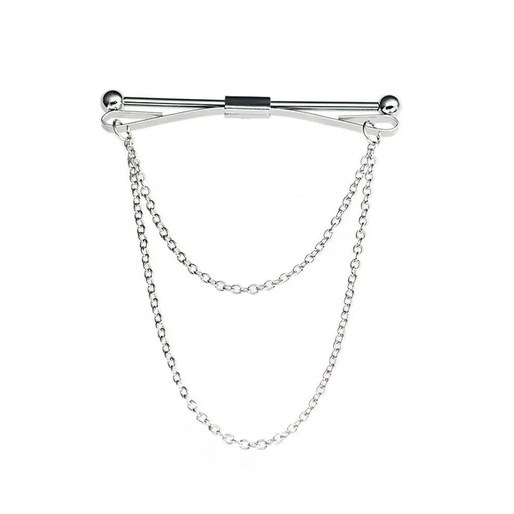 Alloy High-grade Prevent Exposure Non-injury Clothing Men Collar Clip Women Collar Bar Neckwear Accessories Tie Clip