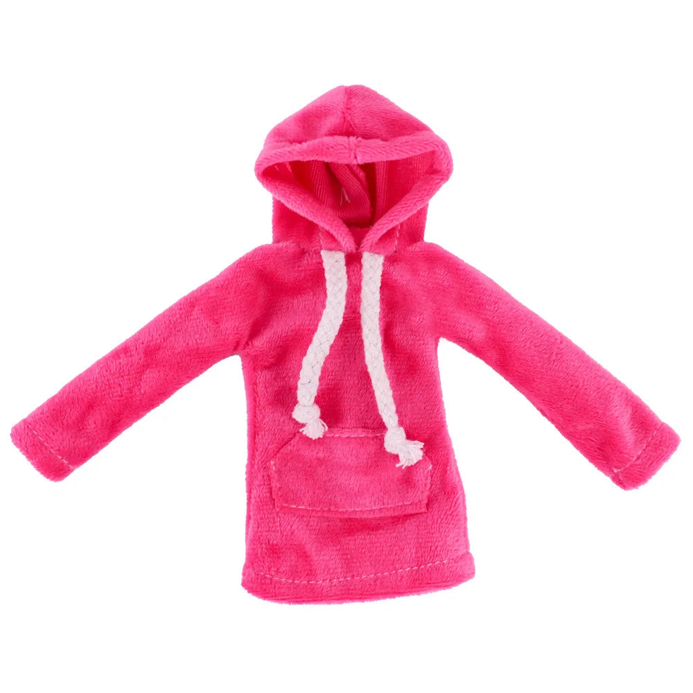 29-30cm Doll Clothes/Short Dress Fashion Tops Hoodies Sweatshirt Casual Wears 1/6 Dolls Gym Clothing Dolls Accessory
