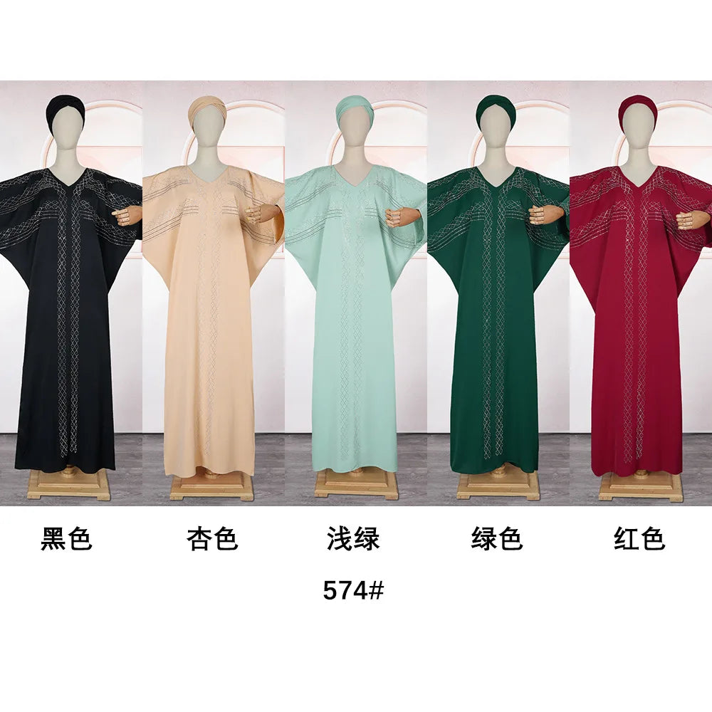 Abayas For Women Dubai Luxury 2025 Chiffon Boubou Muslim Fashion Caftan Marocain Wedding Evening Party Dresses African Clothes