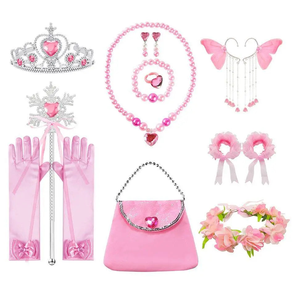 Girl Princess Cloak Children Sequin Mesh Hooded Cape Elsa Rapunzel Costume Halloween Birthday Party Clothing