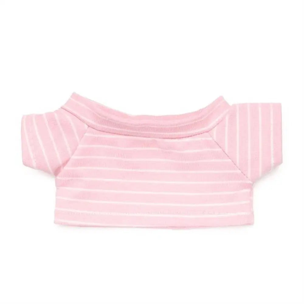 Dressing Doll Accessories Stripes Short Sleeve Black White T-shirt 20 cm Doll Clothes Doll Plush Clothing Doll Shirt Doll Pants