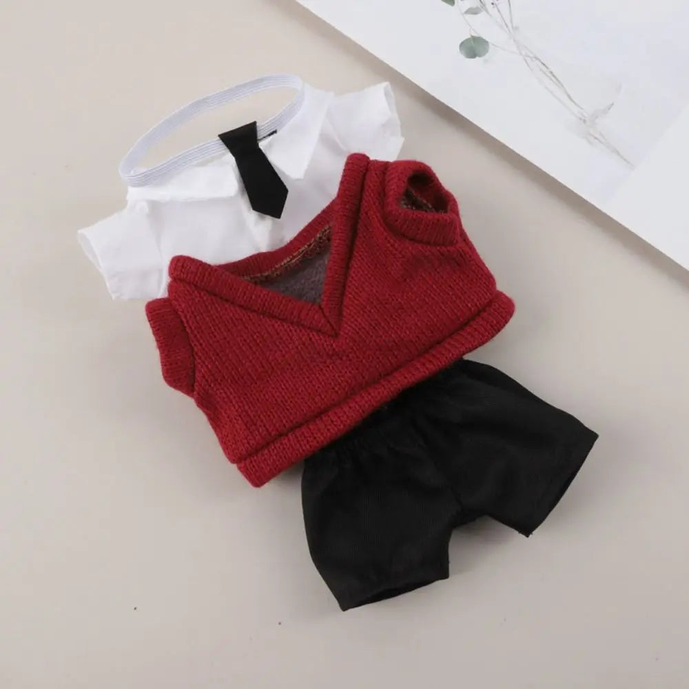 Accessories Knitted Sweater Cotton Clothes Pants Dress Up 20cm Overalls T-shirt Outfit 's Clothing Idol
