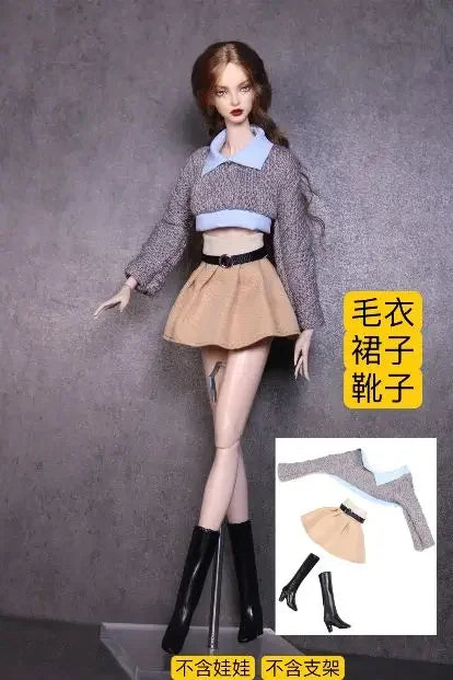 2024 new clothing set / winter wear sweater dress top pant coat suit / doll accessories for 30cm xinyi Fr ST blythe BB doll