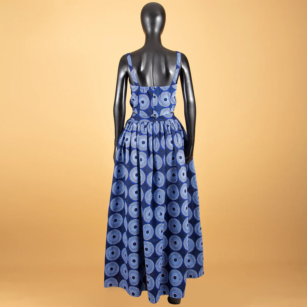 African Clothes for Women Print Crop Top and Maxi Skirt 2 Piece Set Party Outfits Traditional Clothing Ankara Attire A2326001