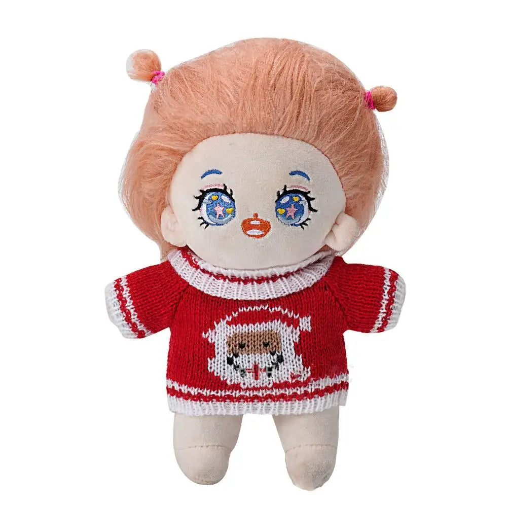 New Doll Clothes for 20cm Dolls Overalls Accessories Plush Doll's Clothing Sweater Stuffed Toy Dolls Outfit for Korea Idol Dolls