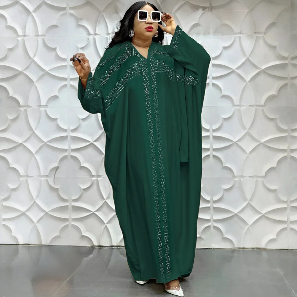 Abayas For Women Dubai Luxury 2025 Chiffon Boubou Muslim Fashion Caftan Marocain Wedding Evening Party Dresses African Clothes