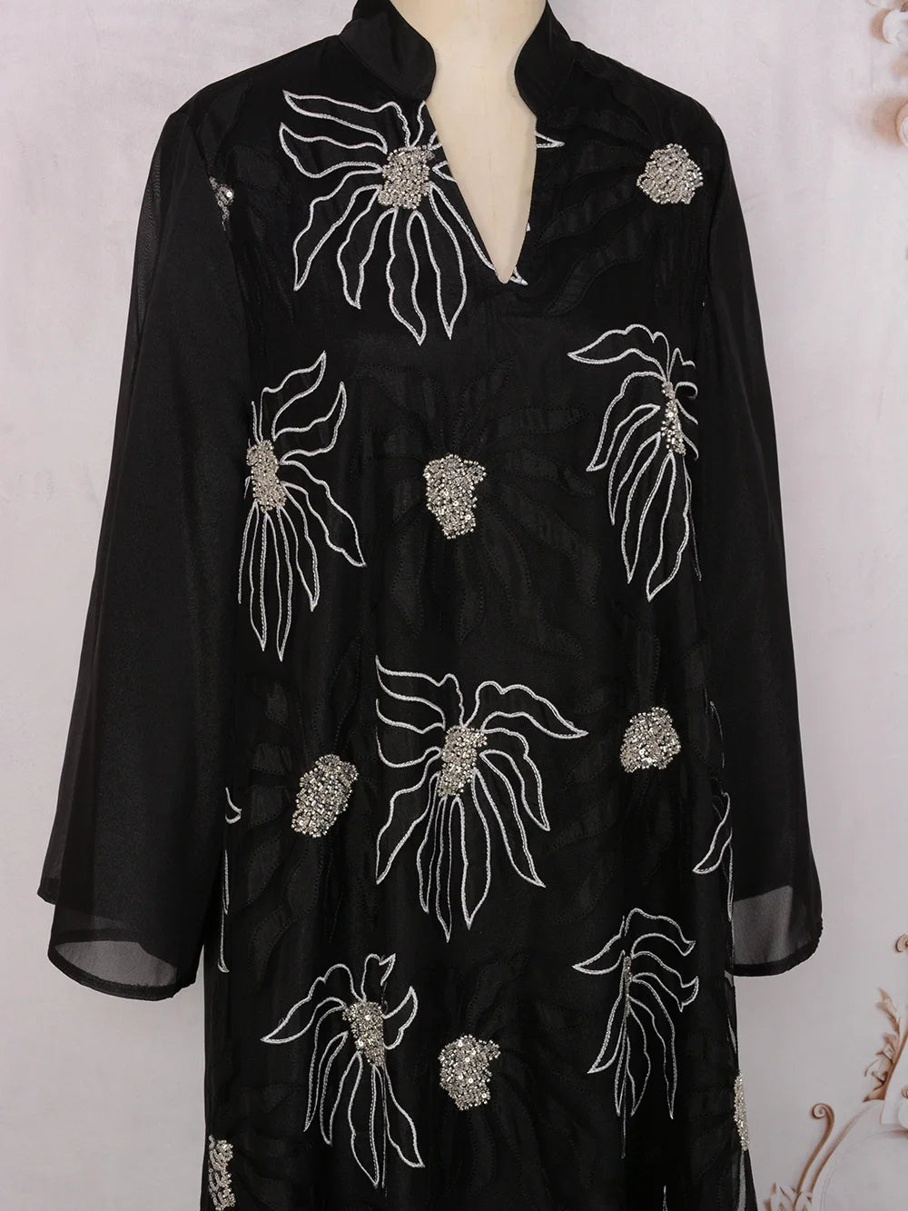 Africa Clothing Women Middle East Muslim Dress Eid Arab Beaded Islam Femme Party Jalabiya Turkey Abaya Moroccan Kaftan Robe