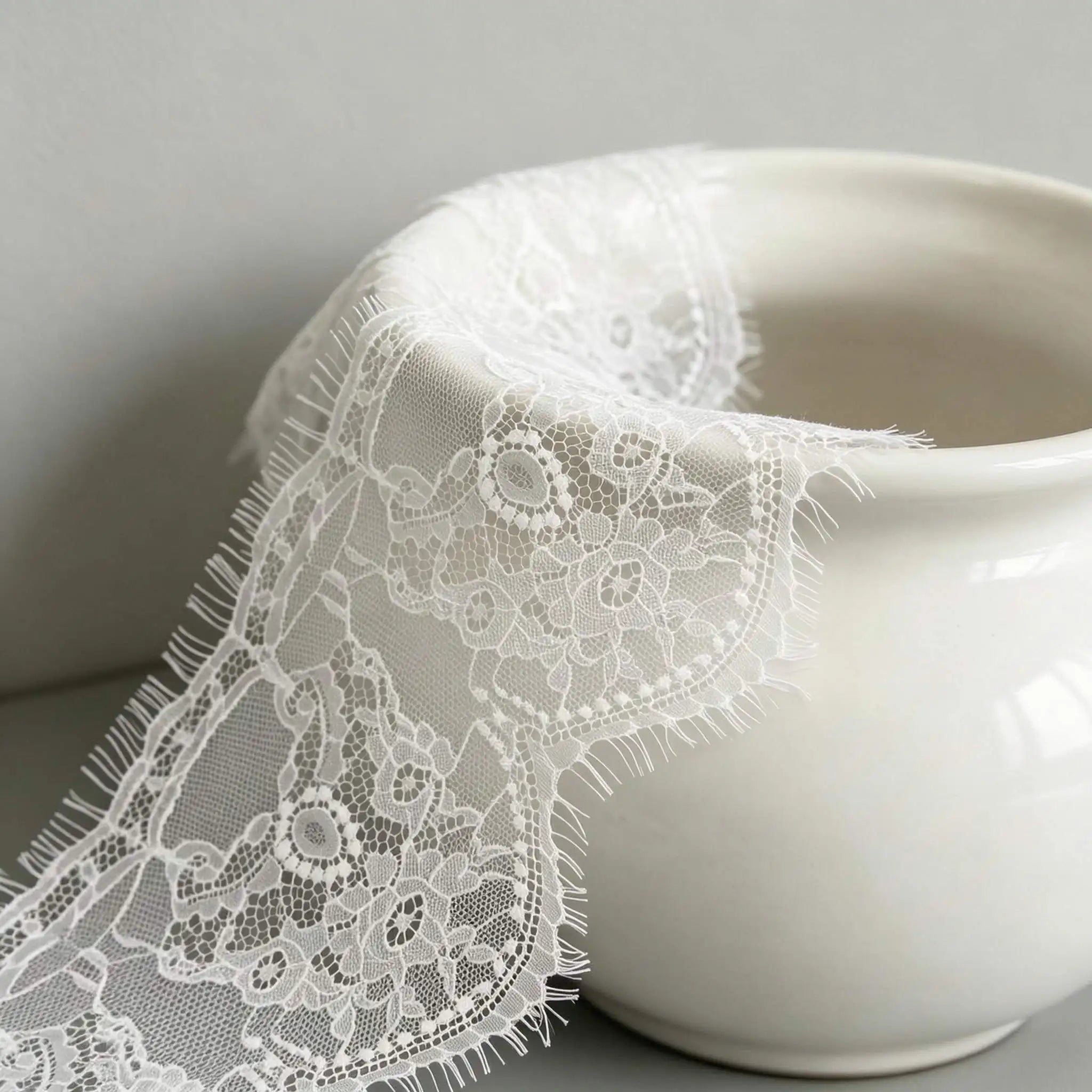 (3 meters/lot) 140mm White Black lace fabric Webbing Clothing Accessories lace material Handmade