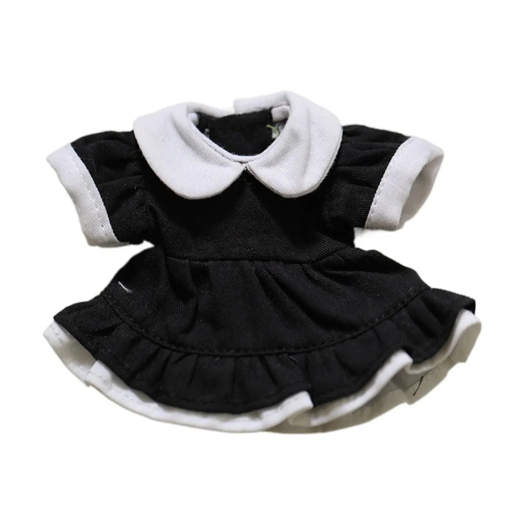 Dress Up Doll Doll Lolita Dress Princess Skirt Clothing Doll‘s Clothes 12cm Maid Dress Cotton Doll Clothes Doll's Accessories