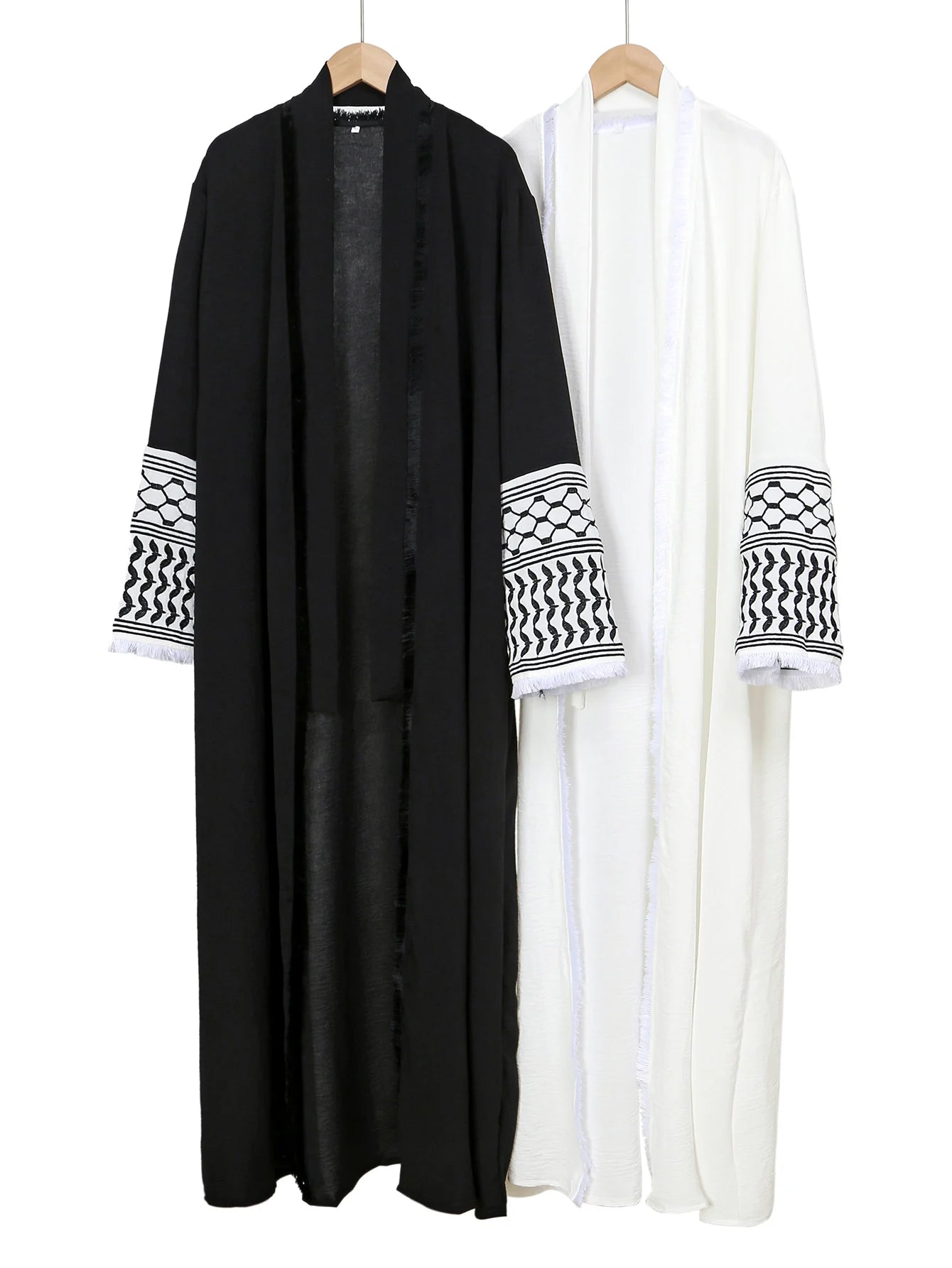 Muslim Clothing  Women's Abaya Embroidered Chador Robe Remove Edge Covering the Whole Body Tradition Islam Ramadan Prayer Dress