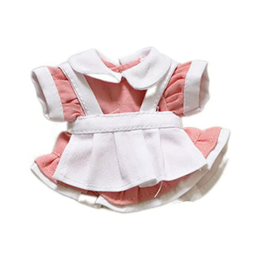 Stuffed Clothes Dress Up Lolita Dress Maid Dress Clothing ‘s Clothes 12cm Princess Skirt Cotton Clothes Girl Gifts