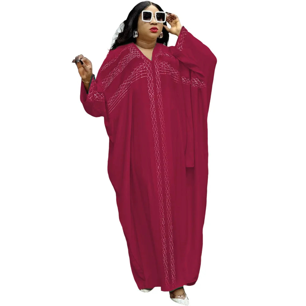 Abayas For Women Dubai Luxury 2025 Chiffon Boubou Muslim Fashion Caftan Marocain Wedding Evening Party Dresses African Clothes