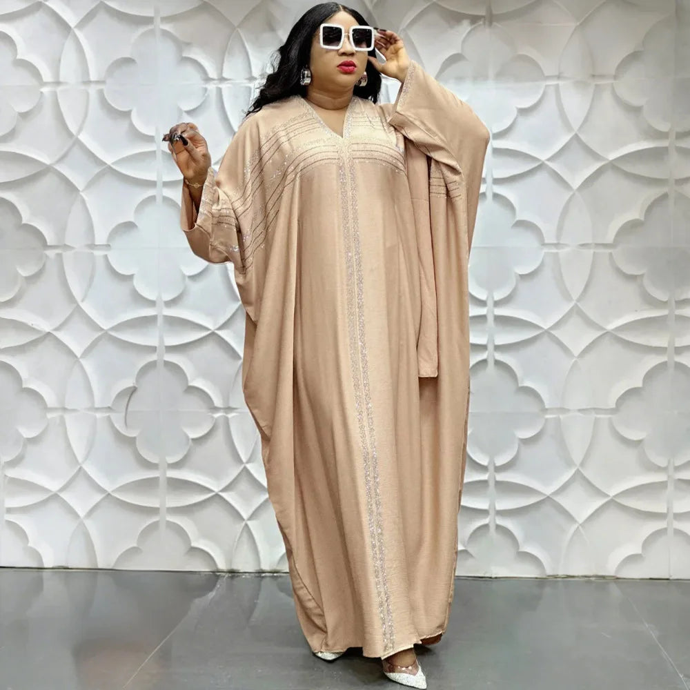 Abayas For Women Dubai Luxury 2025 Chiffon Boubou Muslim Fashion Caftan Marocain Wedding Evening Party Dresses African Clothes