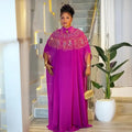Luxury African Chiffon Dresses for Women Elegant Two-Piece Set Women Dress for Church turkey dress
