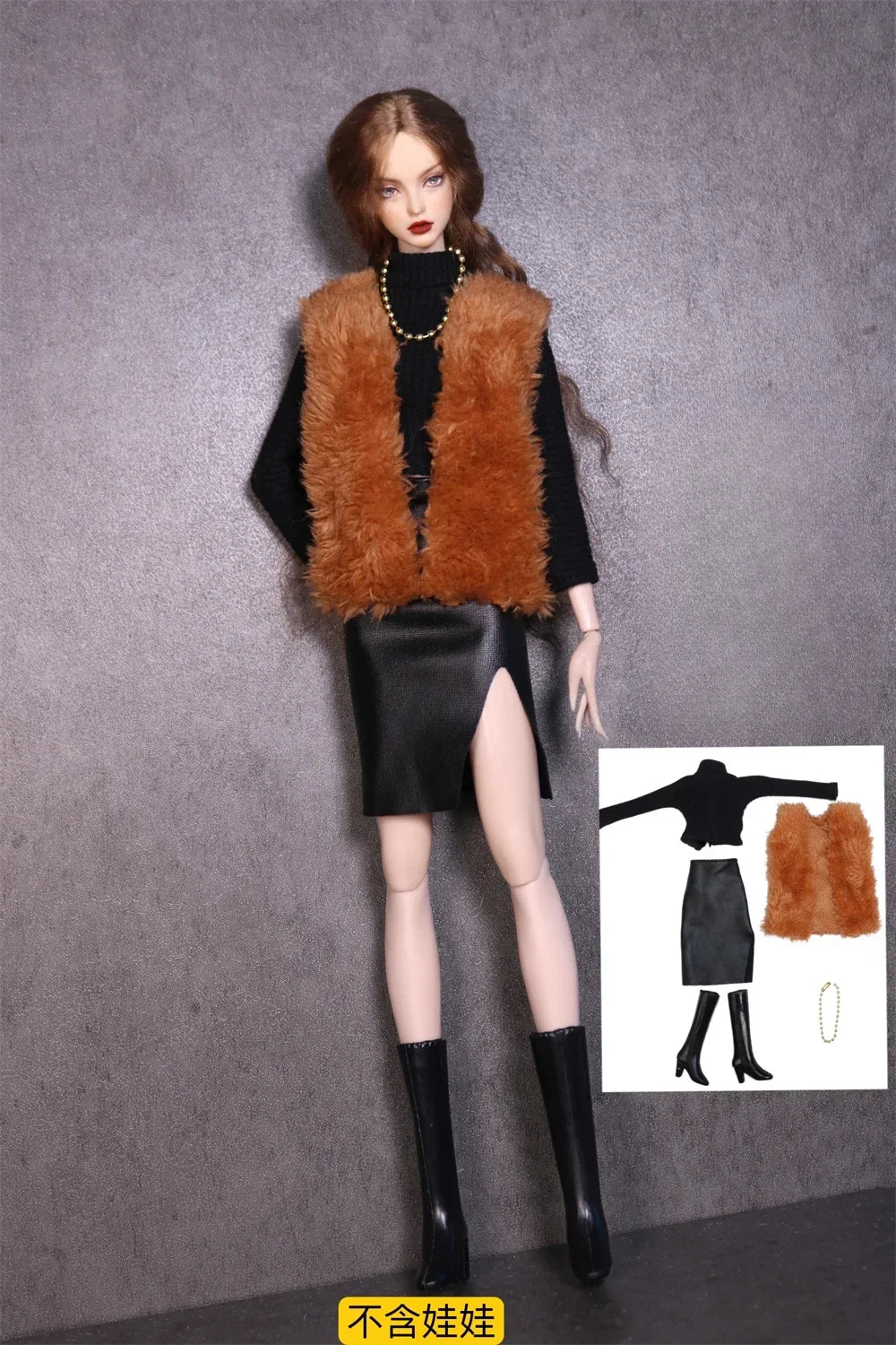 Clothing set / long sleeve sweater pant coat bag necklace shoes / doll accessories for 30cm xinyi Fr ST blythe BB doll