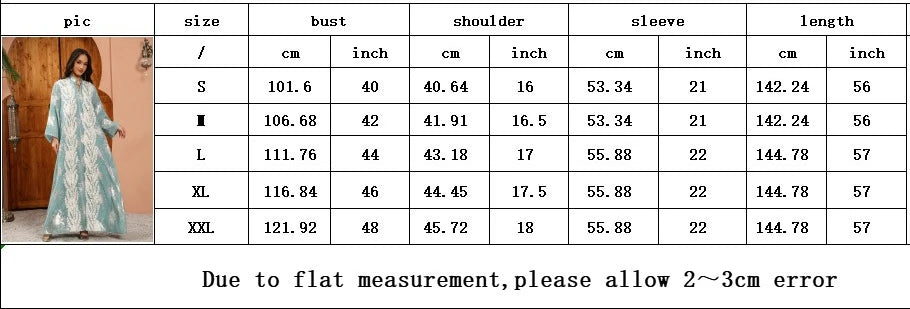 Luxury Embroidery Dubai Abaya Dress for Muslim Women Elegant Eid Islamic Party Jalabiya Clothing New Turkey Moroccan Kaftan Robe