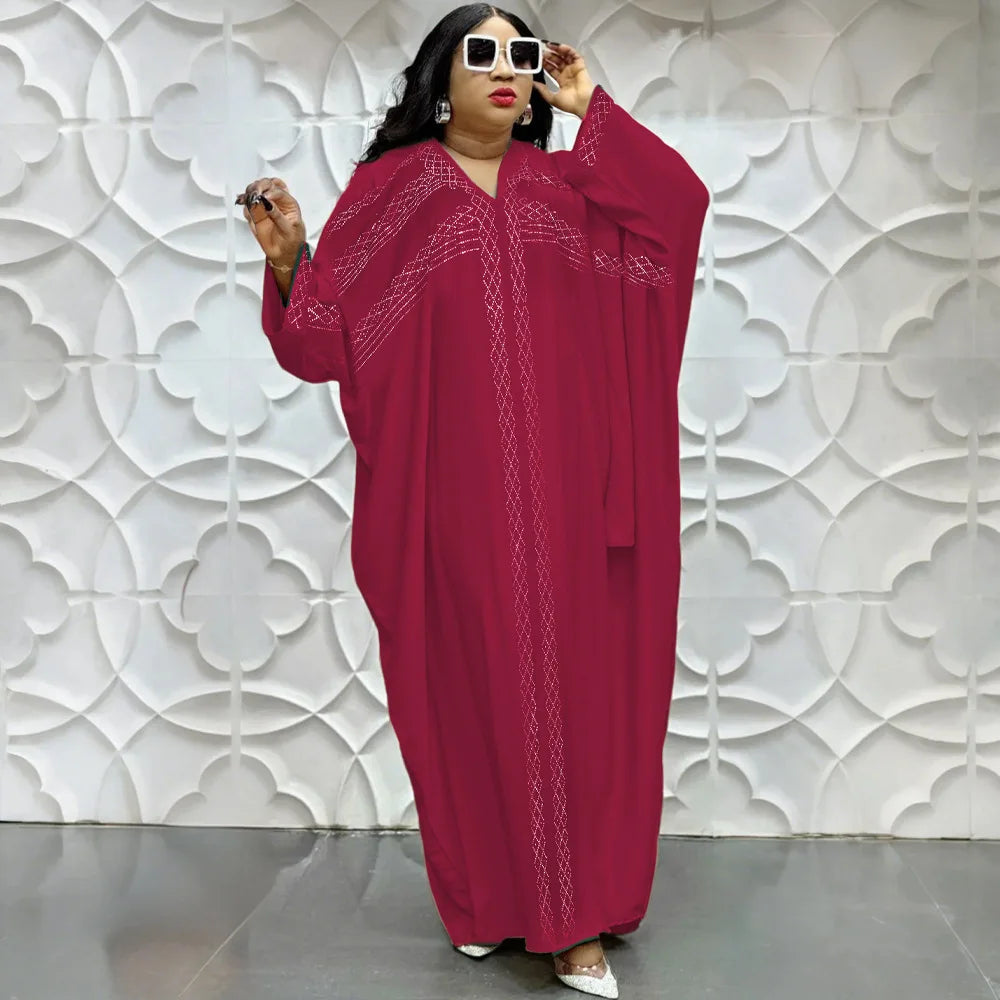 Abayas For Women Dubai Luxury 2025 Chiffon Boubou Muslim Fashion Caftan Marocain Wedding Evening Party Dresses African Clothes