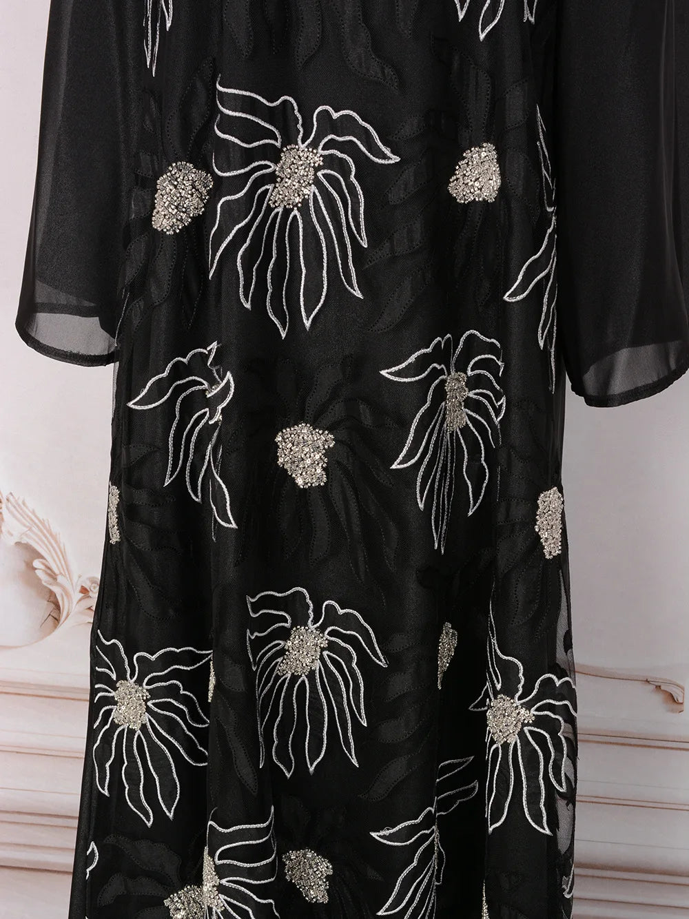 Africa Clothing Women Middle East Muslim Dress Eid Arab Beaded Islam Femme Party Jalabiya Turkey Abaya Moroccan Kaftan Robe