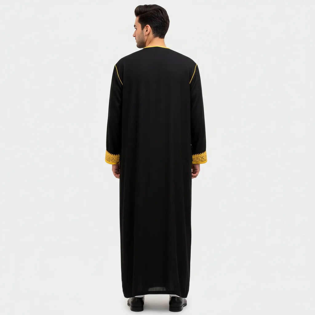 Eid Ramadan Islamic Clothing Men Kaftan Moroccan Kebaya Open Muslim Kimono Turkey Abaya East National Costume For Prayer Clothes