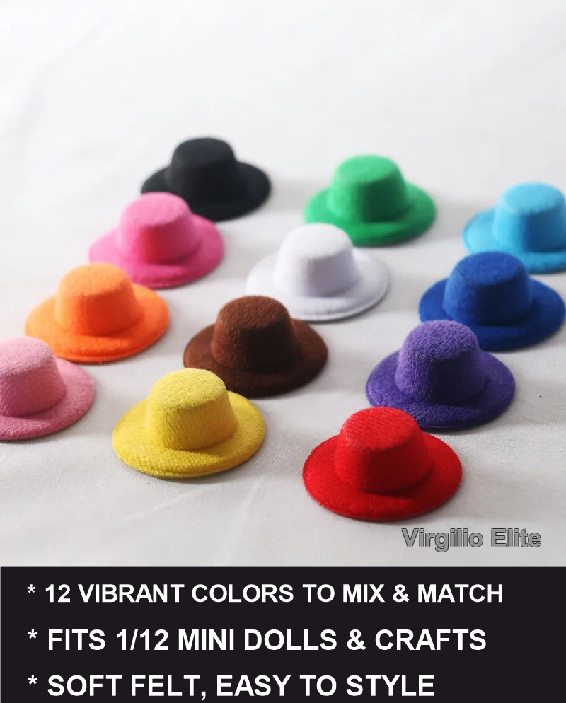 Mini Magician Hat for Dolls - studio photo with color options